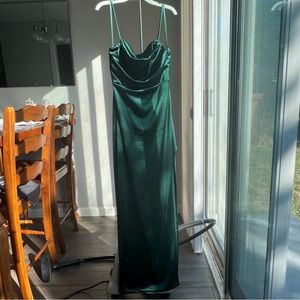 Windsor Cowl Neck Satin Maxi Dress